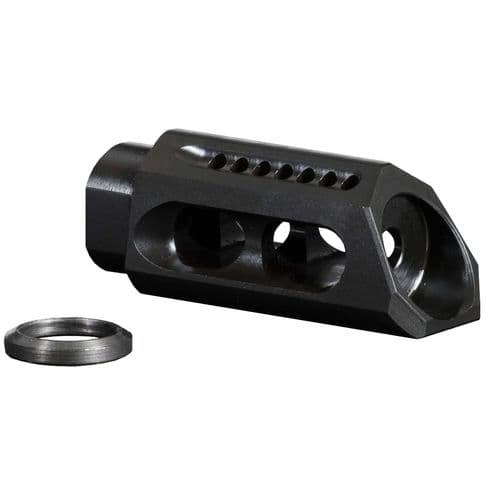 Yankee Hill 26MBA Slant 5.56 NATO Muzzle Brake 1/2"-28 tpi Black Steel Yankee Hill 26MBA Slant 5.56 NATO Muzzle Brake 1/2"-28 tpi Black Steel