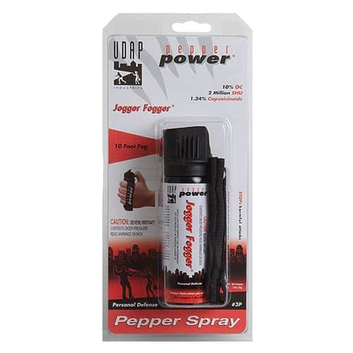 UDAP 3PWH Jogger Fogger Pepper Spray OC Pepper 10 ft Range 1.90 oz UDAP 3PWH Jogger Fogger Pepper Spray OC Pepper 10 ft Range 1.90 oz