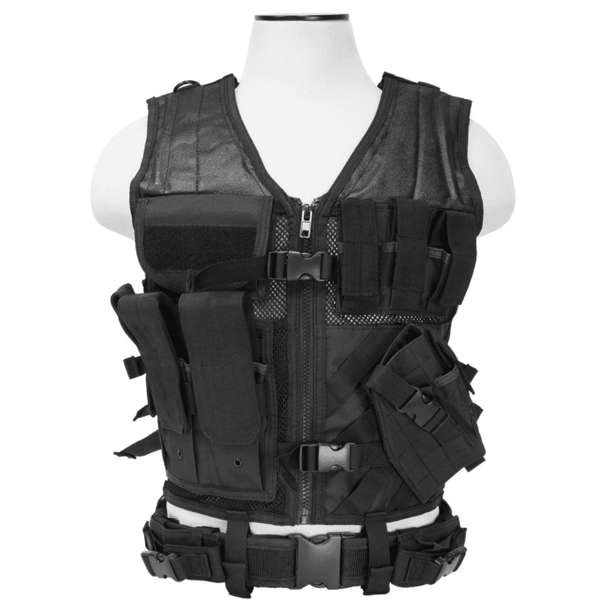 NcStar Tactical Vest, Med-2XL PVC/Mesh Webbing - CTV2916B NcStar Tactical Vest, Med-2XL PVC/Mesh Webbing - CTV2916B