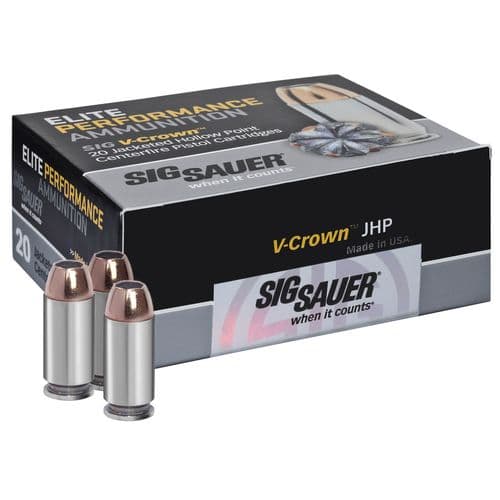 Sig Sauer E44SP120 Elite V-Crown 44 S&W Spl 200 gr Jacketed Hollow Point (JHP) 20 Bx/ 10 Cs Sig Sauer E44SP120 Elite V-Crown 44 S&W Spl 200 gr Jacketed Hollow Point (JHP) 20 Bx/ 10 Cs