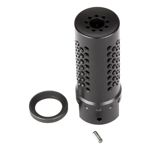 Spikes Tactical Dynacomp Extreme Muzzle Brake, Nitride 416R Stainless Steel 1/2"-28 tpi Threads For 5.56x45mm NATO - SBV1017 Spikes Tactical Dynacomp Extreme Muzzle Brake, Nitride 416R Stainless Steel 1/2"-28 tpi Threads For 5.56x45mm NATO - SBV1017
