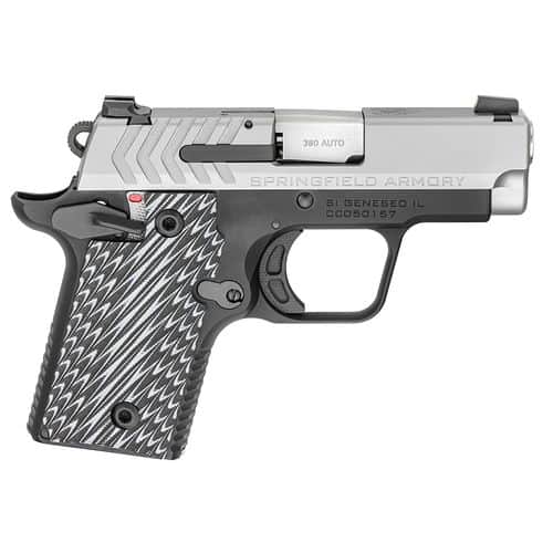 Springfield Armory PG9109S 911 380 ACP 2.70" 6+1 & 7+1 Black Hardcoat Anodized Brushed Stainless Steel Black/Gray G10 Grip Springfield Armory PG9109S 911 380 ACP 2.70" 6+1 & 7+1 Black Hardcoat Anodized Brushed Stainless Steel Black/Gray G10 Grip