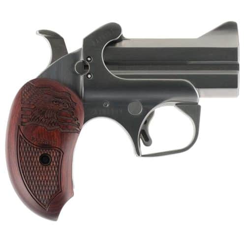 Bond Arms BAPA Patriot45 Colt (LC)/410 Gauge 2 Round 3" Stainless Steel Rosewood Grip Bond Arms BAPA Patriot45 Colt (LC)/410 Gauge 2 Round 3" Stainless Steel Rosewood Grip