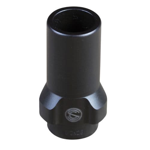 SilencerCo AC2609 3-Lug Muzzle Device 9mm 5/8"-24 Threads Black SilencerCo AC2609 3-Lug Muzzle Device 9mm 5/8"-24 Threads Black