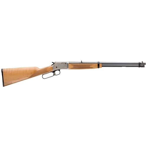 Browning 024127103 BL-22 Lever Action 22 Short,Long,LR 15+1 20" Satin Nickel Gloss AAA Maple Fixed Checkered Stock Right Hand Browning 024127103 BL-22 Lever Action 22 Short,Long,LR 15+1 20" Satin Nickel Gloss AAA Maple Fixed Checkered Stock Right Hand