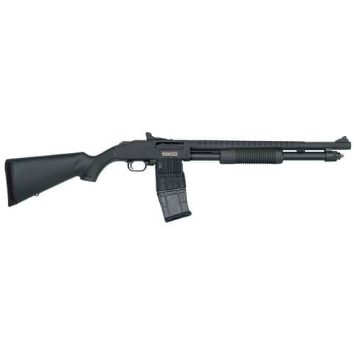 Mossberg 50206 590M Mag-Fed 12 Gauge 2.75" 10+1 18.50" Cylinder Bore Barrel Matte Blued Rec with Ghost Ring Sight Black Synthetic Stock Right Hand Mossberg 50206 590M Mag-Fed 12 Gauge 2.75" 10+1 18.50" Cylinder Bore Barrel Matte Blued Rec with Ghost Ring Sight Black Synthetic Stock Right Hand
