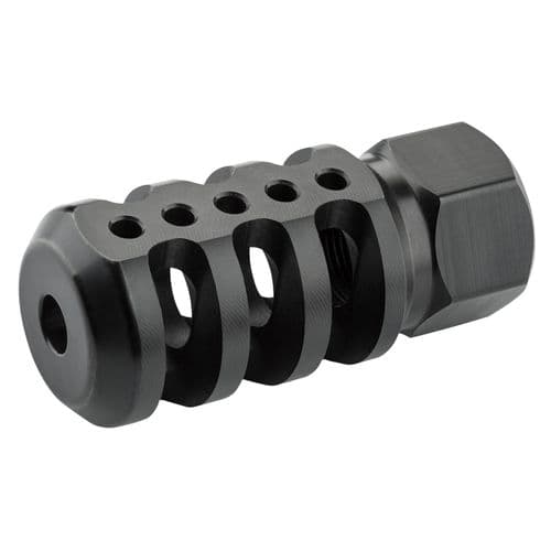 Accu-Tac BMB-0200 Tank II Muzzle Brake Black Steel with 1/2"-28 tpi & 2.50" OAL for 223 Rem, 5.56x45mm NATO Calibers Accu-Tac BMB-0200 Tank II Muzzle Brake Black Steel with 1/2"-28 tpi & 2.50" OAL for 223 Rem, 5.56x45mm NATO Calibers
