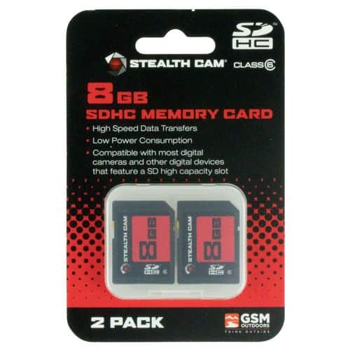 Stealth Cam STC2SD8GB SD Memory Card 8Gb 2 Per Pack Stealth Cam STC2SD8GB SD Memory Card 8Gb 2 Per Pack