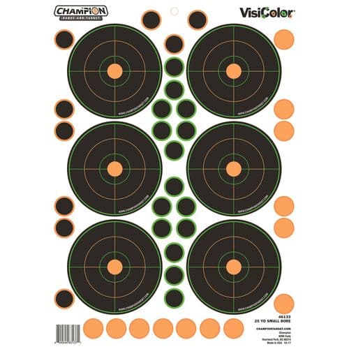 Champion Targets 46133 VisiColor Self-Adhesive Paper Bullseye Multi Color 5 Pack Champion Targets 46133 VisiColor Self-Adhesive Paper Bullseye Multi Color 5 Pack