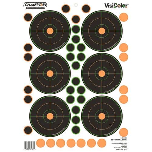 Champion Targets 46133 VisiColor Self-Adhesive Paper Bullseye Multi Color 5 Pack Champion Targets 46133 VisiColor Self-Adhesive Paper Bullseye Multi Color 5 Pack