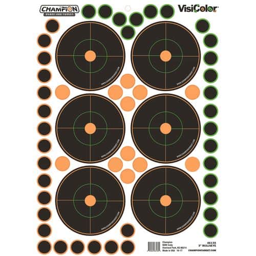 Champion Targets 46135 VisiColor Self-Adhesive Paper Bullseye Multi Color 5 Pack Champion Targets 46135 VisiColor Self-Adhesive Paper Bullseye Multi Color 5 Pack
