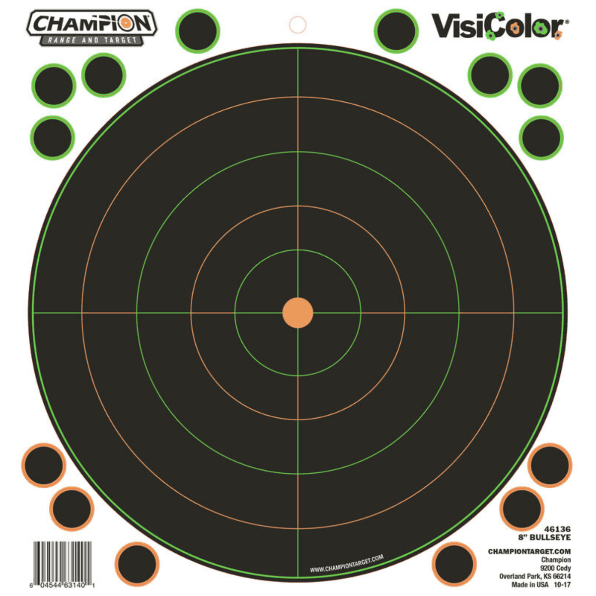 Champion Targets 46136 VisiColor Self-Adhesive Paper Bullseye Multi Color 5 Pack Champion Targets 46136 VisiColor Self-Adhesive Paper Bullseye Multi Color 5 Pack