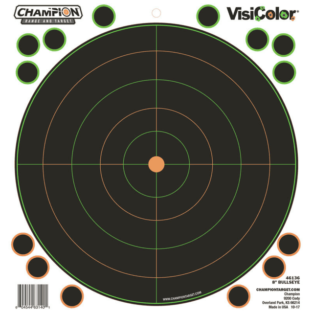 Champion Targets 46136 VisiColor Self-Adhesive Paper Bullseye Multi Color 5 Pack Champion Targets 46136 VisiColor Self-Adhesive Paper Bullseye Multi Color 5 Pack