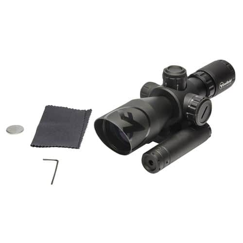 Firefield FF13066 Barrage w/Green Laser Matte Black 2.5-10x40mm Illuminated Red/Green Mil-Dot Reticle/Green Laser Firefield FF13066 Barrage w/Green Laser Matte Black 2.5-10x40mm Illuminated Red/Green Mil-Dot Reticle/Green Laser