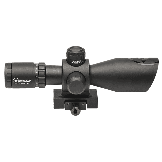 Firefield FF13064 Barrage Matte Black 2.5-10x40mm Illuminated Red/Green Mil-Dot Reticle Firefield FF13064 Barrage Matte Black 2.5-10x40mm Illuminated Red/Green Mil-Dot Reticle