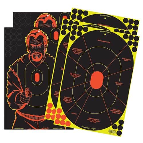 Birchwood Casey 34630 Shoot-N-C Combo Pack Self-Adhesive Paper Silhouette/Bad Guy Multi Color 5 Pack Birchwood Casey 34630 Shoot-N-C Combo Pack Self-Adhesive Paper Silhouette/Bad Guy Multi Color 5 Pack