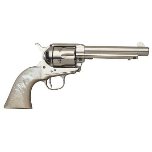 Taylors & Company 555114 1873 Cattleman 45 Colt (LC) 6rd 5.50" Nickel Ivory Synthetic Grip (Taylor Tuned) Taylors & Company 555114 1873 Cattleman 45 Colt (LC) 6rd 5.50" Nickel Ivory Synthetic Grip (Taylor Tuned)
