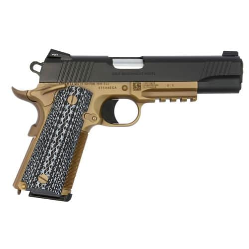 Colt Mfg O1070CQBFB 1911 Government Custom 45 ACP 5" 8+1 Flat Dark Earth Steel Frame Black Carbon Steel Slide with Black G10 Grip Colt Mfg O1070CQBFB 1911 Government Custom 45 ACP 5" 8+1 Flat Dark Earth Steel Frame Black Carbon Steel Slide with Black G10 Grip
