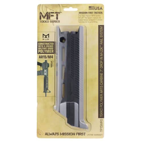 Mission First Tactical TP15MRSS Tekko Rail System AR-15 Carbine Black Polymer 7" M-LOK Mission First Tactical TP15MRSS Tekko Rail System AR-15 Carbine Black Polymer 7" M-LOK