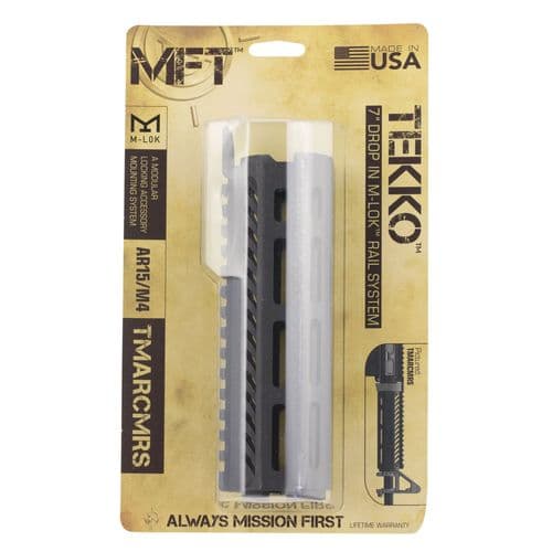 Mission First Tactical TMARCMRS Tekko Rail System AR-15 Carbine Black Hardcoat Anodized Aluminum 7" M-LOK Mission First Tactical TMARCMRS Tekko Rail System AR-15 Carbine Black Hardcoat Anodized Aluminum 7" M-LOK