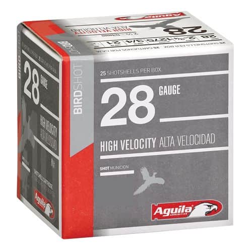 Aguila 1CHB2879 Sub-Gauge 28 Gauge 2.75" 3/4 oz 9 Shot 25 Bx/ 10 Cs Aguila 1CHB2879 Sub-Gauge 28 Gauge 2.75" 3/4 oz 9 Shot 25 Bx/ 10 Cs