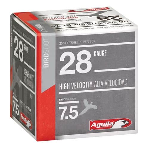 Aguila 1CHB2873 Sub-Gauge 28 Gauge 2.75" 3/4 oz 7.5 Shot 25 Bx/ 20 Cs Aguila 1CHB2873 Sub-Gauge 28 Gauge 2.75" 3/4 oz 7.5 Shot 25 Bx/ 20 Cs