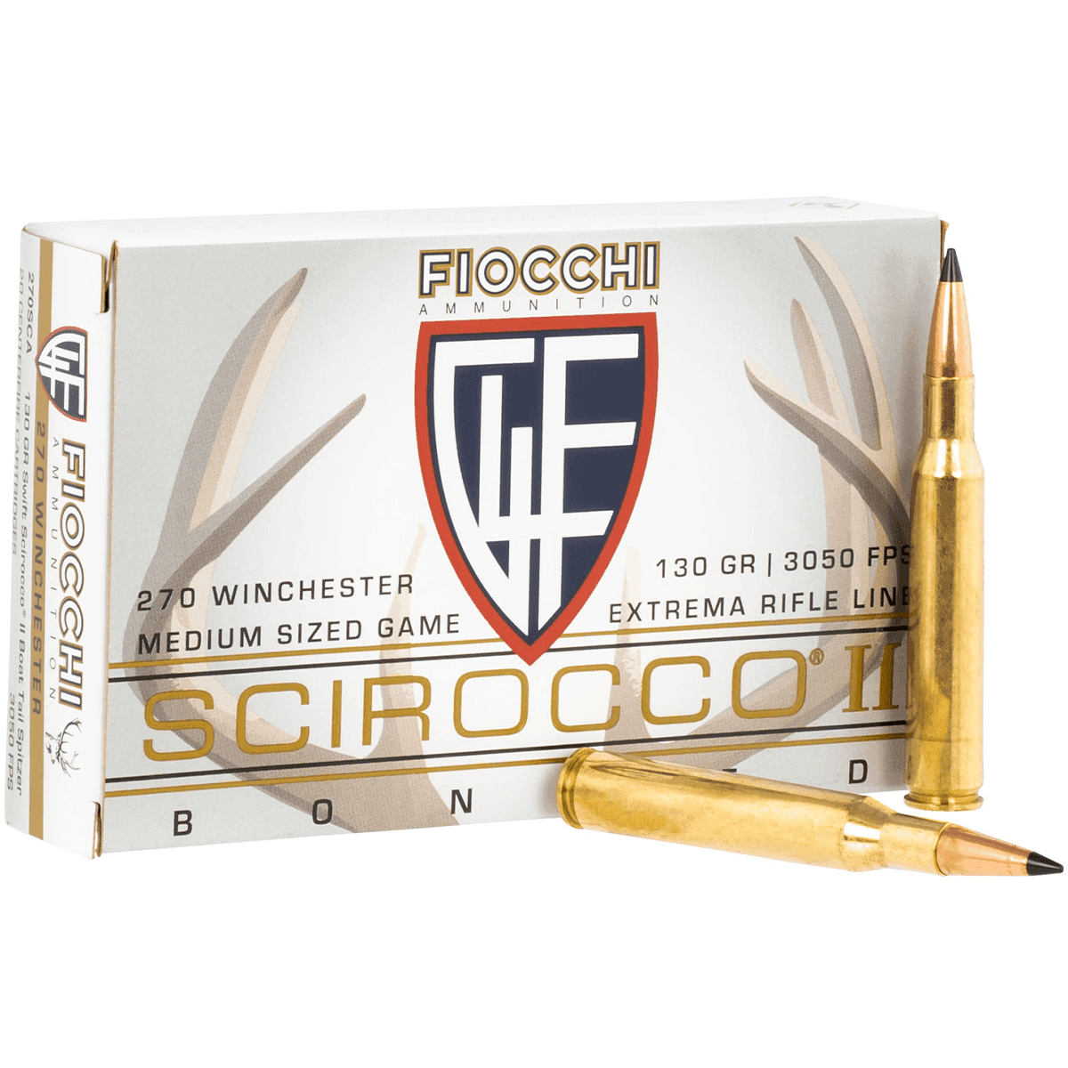 Fiocchi Hyperformance 270 Win 130 gr Swift Scirocco II Bonded 20 Per Box Fiocchi Hyperformance 270 Win 130 gr Swift Scirocco II Bonded 20 Per Box