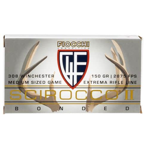 Fiocchi 308SCA Extrema 308 Win 150 gr Swift Scirocco II Boat-Tail Spitzer 20 Bx/ 10 Cs Fiocchi 308SCA Extrema 308 Win 150 gr Swift Scirocco II Boat-Tail Spitzer 20 Bx/ 10 Cs