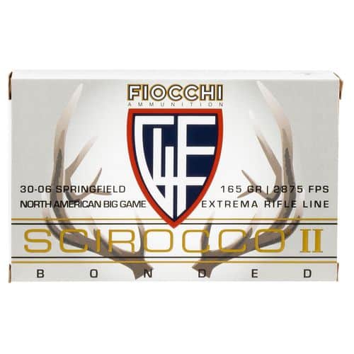Fiocchi A3006SCA Extrema 30-06 Springfield 165 gr Swift Scirocco II Boat-Tail Spitzer 20 Bx/ 10 Cs Fiocchi A3006SCA Extrema 30-06 Springfield 165 gr Swift Scirocco II Boat-Tail Spitzer 20 Bx/ 10 Cs