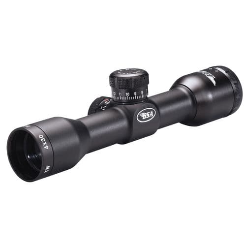 BSA T4X30WRCP Tactical Weapon Matte Black 4x 30mm 1" Tube Mil-Dot Reticle BSA T4X30WRCP Tactical Weapon Matte Black 4x 30mm 1" Tube Mil-Dot Reticle