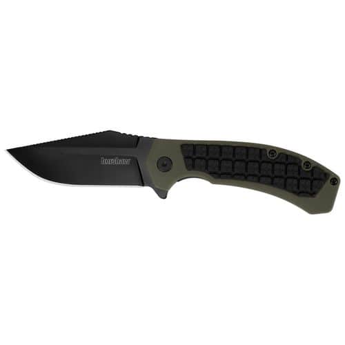 Kershaw 8760 Faultline 3" Plain Black Oxide 8Cr13MoV SS/FRN Black/OD Green Handle Folding Kershaw 8760 Faultline 3" Plain Black Oxide 8Cr13MoV SS/FRN Black/OD Green Handle Folding