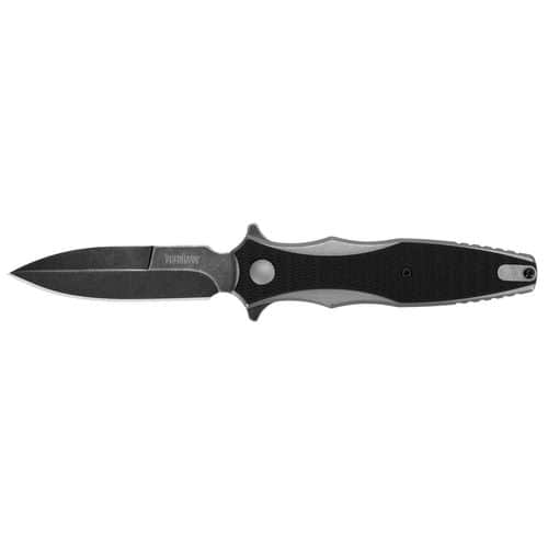 Kershaw 1559 Decimus 3.25" Spear Point Plain Black Oxide 8Cr13MoV SS Black Nylon/Stonewashed Stainless Steel Handle Folding Kershaw 1559 Decimus 3.25" Spear Point Plain Black Oxide 8Cr13MoV SS Black Nylon/Stonewashed Stainless Steel Handle Folding