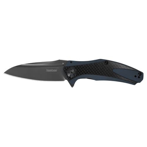 Kershaw 7007CF Natrix 3.25" Drop Point Plain TiCN 8Cr13MoV SS G10 Blue-Gray w/Carbon Fiber Overlay Handle Folding Kershaw 7007CF Natrix 3.25" Drop Point Plain TiCN 8Cr13MoV SS G10 Blue-Gray w/Carbon Fiber Overlay Handle Folding