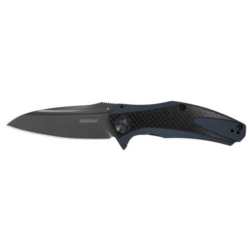 Kershaw 7007CF Natrix 3.25" Drop Point Plain TiCN 8Cr13MoV SS G10 Blue-Gray w/Carbon Fiber Overlay Handle Folding Kershaw 7007CF Natrix 3.25" Drop Point Plain TiCN 8Cr13MoV SS G10 Blue-Gray w/Carbon Fiber Overlay Handle Folding