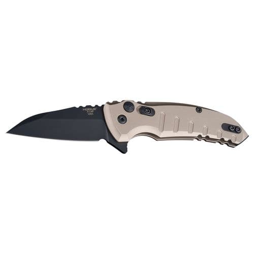 Hogue 24167 X1 MicroFlip 2.75" Folding Wharncliffe Plain Black Cerakote CPM 154 SS Blade Flat Dark Earth Anodized Aluminum Handle Hogue 24167 X1 MicroFlip 2.75" Folding Wharncliffe Plain Black Cerakote CPM 154 SS Blade Flat Dark Earth Anodized Aluminum Handle