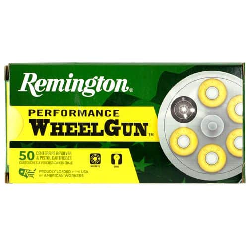 Remington Ammunition 22338 Performance WheelGun 45 ACP 225 gr Lead Semi-Wadcutter (LSWC) 50 Bx/ 10 Cs Remington Ammunition 22338 Performance WheelGun 45 ACP 225 gr Lead Semi-Wadcutter (LSWC) 50 Bx/ 10 Cs