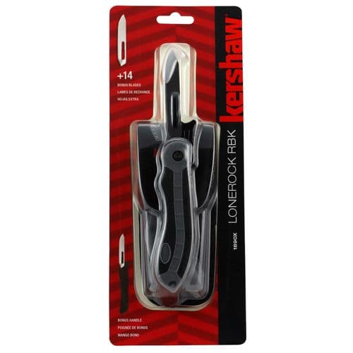 Kershaw 1890X LoneRock RBK 2.80" Drop Point Plain Satin 60A Stainless Steel FRN Black/Gray K Texture Handle Folding Kershaw 1890X LoneRock RBK 2.80" Drop Point Plain Satin 60A Stainless Steel FRN Black/Gray K Texture Handle Folding