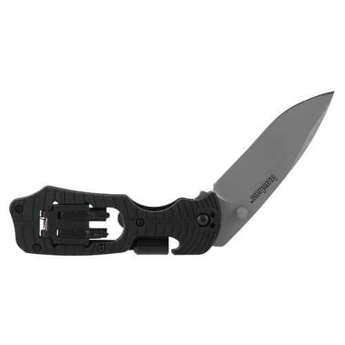 Kershaw 1920 Select Fire Folding Bead Blasted 8Cr13MoV SS 7.60" Long Plain FRN Black Handle Kershaw 1920 Select Fire Folding Bead Blasted 8Cr13MoV SS 7.60" Long Plain FRN Black Handle