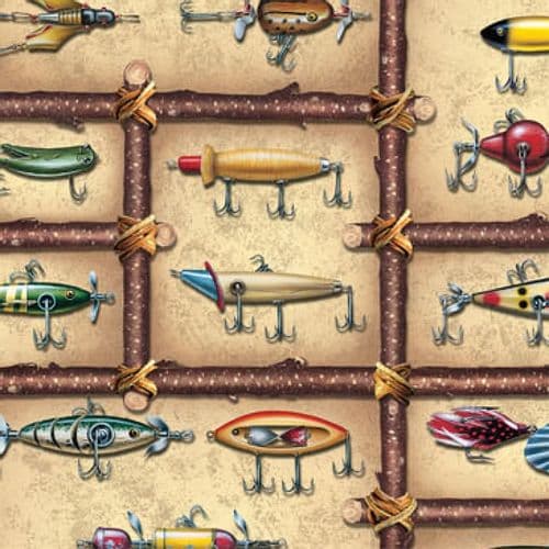 River's Edge Lure Wrapping Paper River's Edge Lure Wrapping Paper