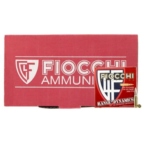 Fiocchi 308ARD Range Dynamics 308 Win 150 gr Full Metal Jacket Boat-Tail (FMJBT) 100 Bx/ 4 Cs Fiocchi 308ARD Range Dynamics 308 Win 150 gr Full Metal Jacket Boat-Tail (FMJBT) 100 Bx/ 4 Cs