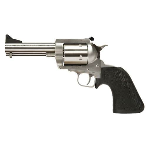 Magnum Research BFR500JRH5 BFR Short Cylinder 500 JRH 5rd 5.50" Overall Brushed Stainless Steel with Black Rubber Grip Magnum Research BFR500JRH5 BFR Short Cylinder 500 JRH 5rd 5.50" Overall Brushed Stainless Steel with Black Rubber Grip