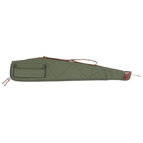Bob Allen 14538 Canvas Rifle Case 48" Green Canvas with Quilted Flannel Lining, Leather Sling & Self-Repairing Nylon Zipper Bob Allen 14538 Canvas Rifle Case 48" Green Canvas with Quilted Flannel Lining, Leather Sling & Self-Repairing Nylon Zipper
