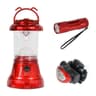 Sona Enterprises 3 Piece Camping LED Lighting Set - Includes Lantern, Headlamp, and Handheld - Red Sona Enterprises 3 Piece Camping LED Lighting Set - Includes Lantern, Headlamp, and Handheld - Red