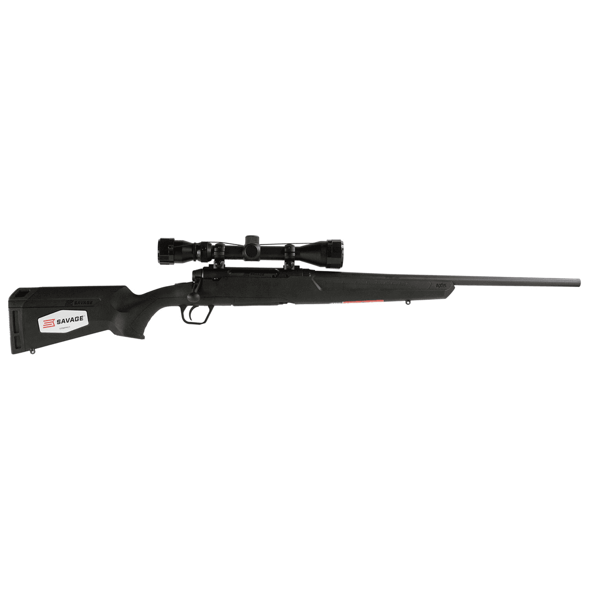 Savage Arms 57266 Axis XP Compact 243 Win 4+1 Cap 20" Matte Black Rec/Barrel Matte Black Stock Right Hand Includes Weaver 3-9x40mm Scope Savage Arms 57266 Axis XP Compact 243 Win 4+1 Cap 20" Matte Black Rec/Barrel Matte Black Stock Right Hand Includes Weaver 3-9x40mm Scope
