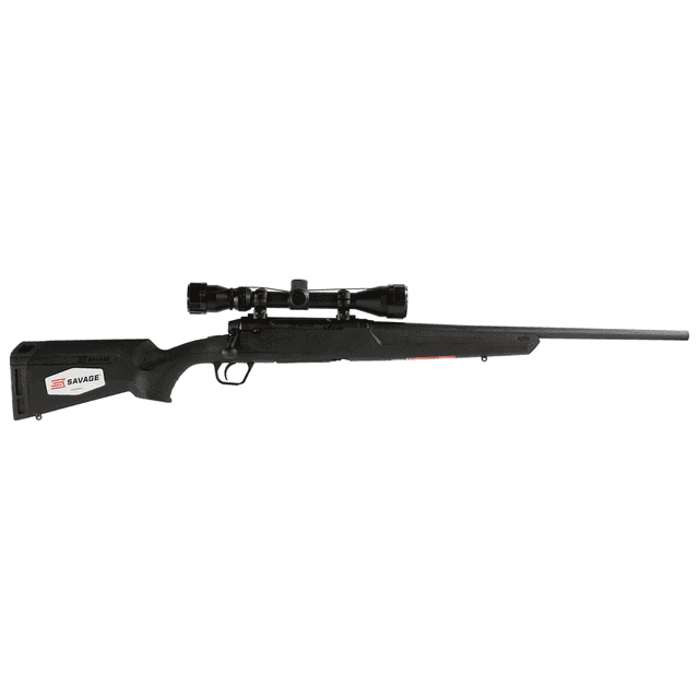 Savage Arms 57266 Axis XP Compact 243 Win 4+1 Cap 20" Matte Black Rec/Barrel Matte Black Stock Right Hand Includes Weaver 3-9x40mm Scope Savage Arms 57266 Axis XP Compact 243 Win 4+1 Cap 20" Matte Black Rec/Barrel Matte Black Stock Right Hand Includes Weaver 3-9x40mm Scope