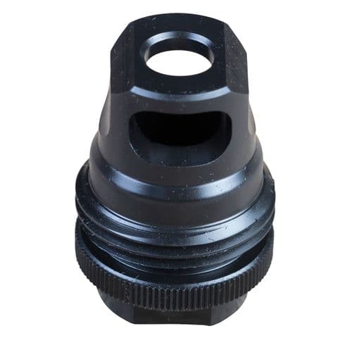 SilencerCo AC2627 ASR Single Port 30 Caliber Muzzle Brake 5/8"-24 tpi Black Steel SilencerCo AC2627 ASR Single Port 30 Caliber Muzzle Brake 5/8"-24 tpi Black Steel