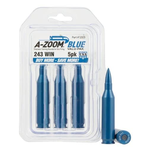 A-Zoom 12323 Rifle Training Rounds 243 Win 5 Pkg. A-Zoom 12323 Rifle Training Rounds 243 Win 5 Pkg.