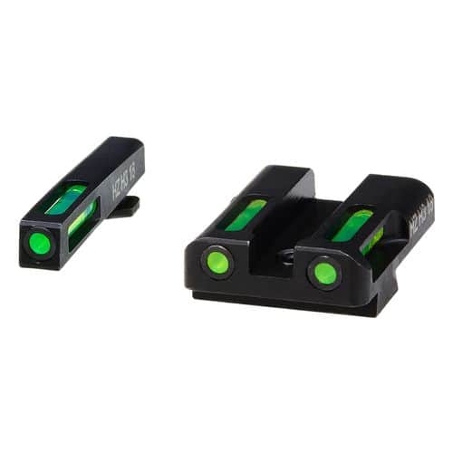 HiViz GLN325 LiteWave H3 Set 3-Dot Tritium with LitePipe Technology Green Front & Rear Black Frame for Most Glock Gen1-5 (Except 42,43) HiViz GLN325 LiteWave H3 Set 3-Dot Tritium with LitePipe Technology Green Front & Rear Black Frame for Most Glock Gen1-5 (Except 42,43)