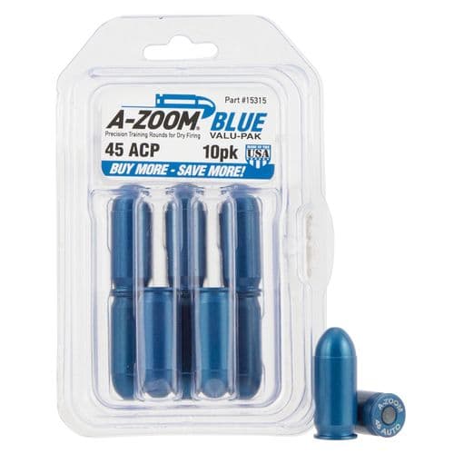 A-Zoom 15315 Pistol Training Rounds 45 ACP 10 Pkg. A-Zoom 15315 Pistol Training Rounds 45 ACP 10 Pkg.