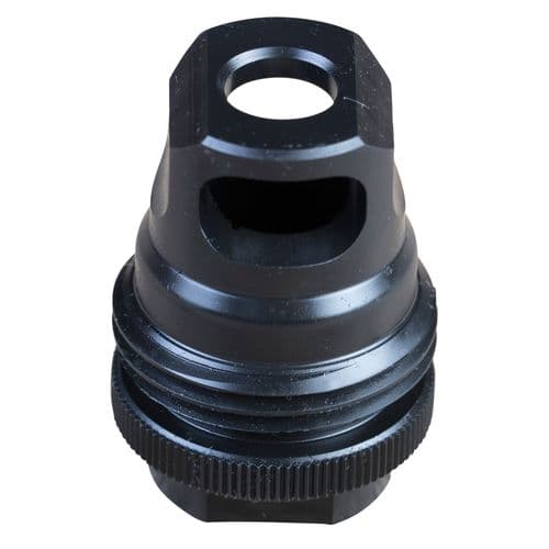 SilencerCo AC2628 ASR Single Port 9mm Luger Muzzle Brake 1/2"-28 tpi Black Steel SilencerCo AC2628 ASR Single Port 9mm Luger Muzzle Brake 1/2"-28 tpi Black Steel